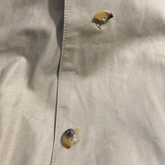 DREAMY DOUBLE BREASTED PONCHO TRENCH COAT 🧥 OPEN SIDES SIZE MEDIUM 100% COTTON - Picture 17 of 17